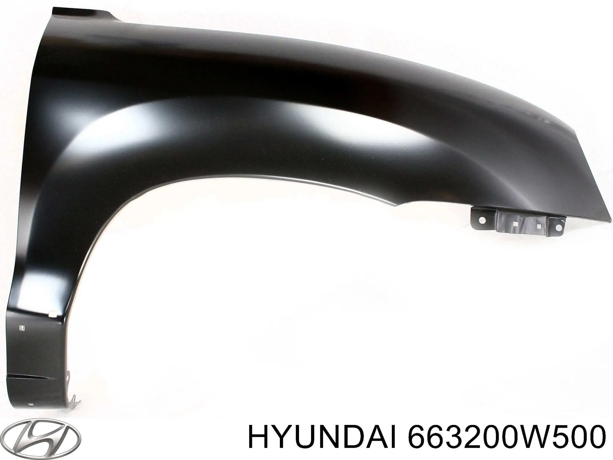 663200W500 Hyundai/Kia Переднее правое крыло