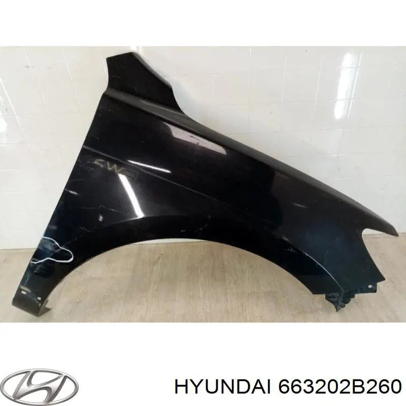 Крыло переднее правое 663202B260 Hyundai/Kia