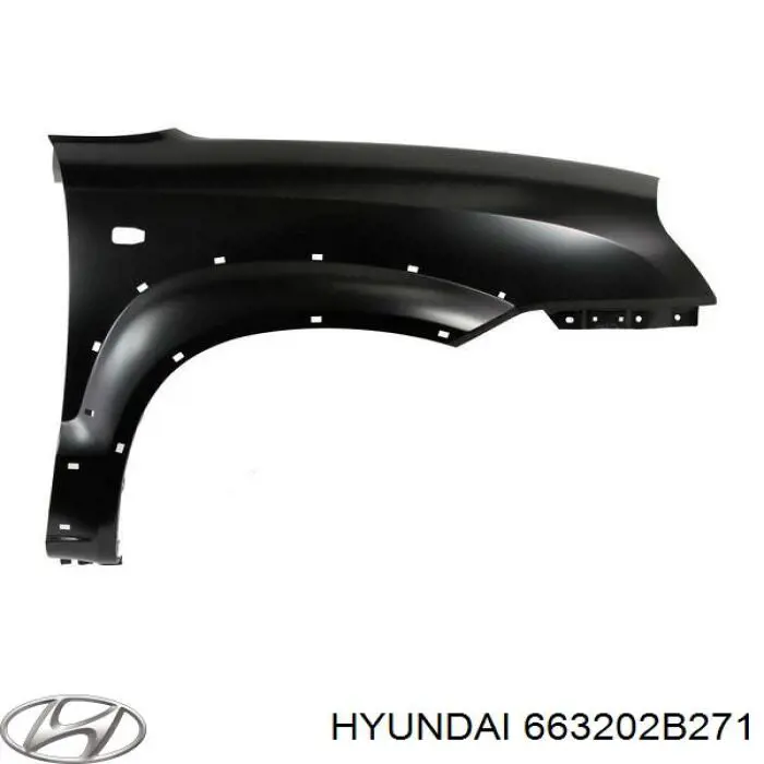 663202B271 Hyundai/Kia крыло переднее правое