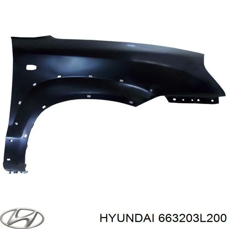 Крыло переднее на Hyundai Grandeur TG (Хундай Грандер)