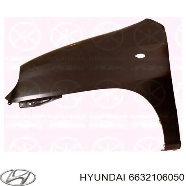 6632106050 Hyundai/Kia Переднее правое крыло