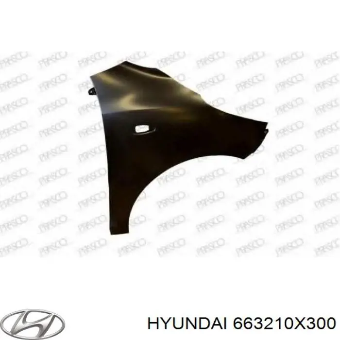 663210X300 Hyundai/Kia крыло переднее правое