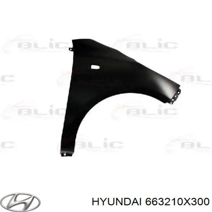 Боковая часть передняя правая Hyundai/Kia 663210X300 цена, от 36.71 USD