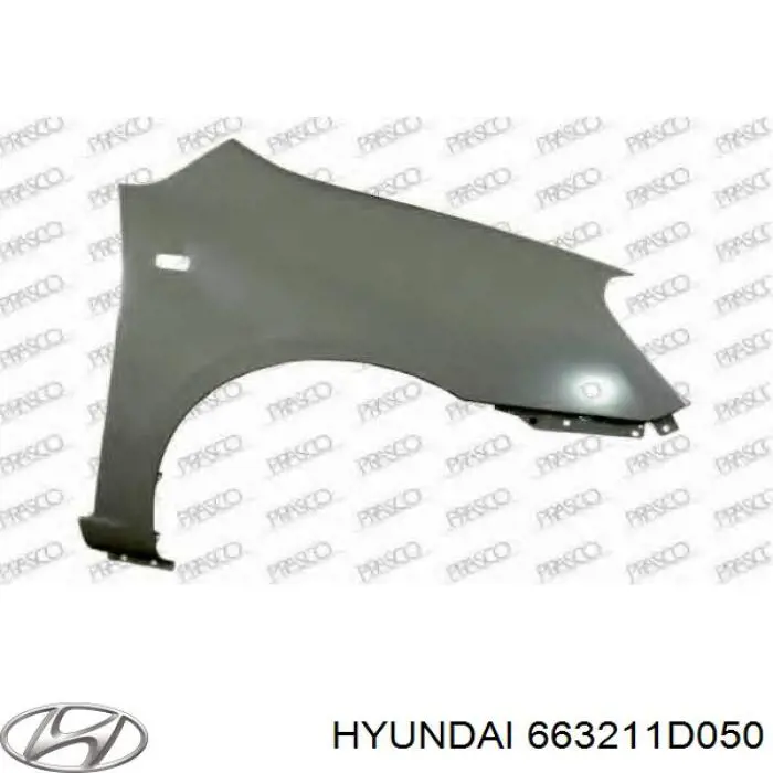 663211D050 Hyundai/Kia крыло переднее правое