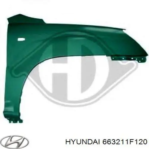 Боковая часть передняя правая Hyundai/Kia 663211F000 цена, от 40.25 USD