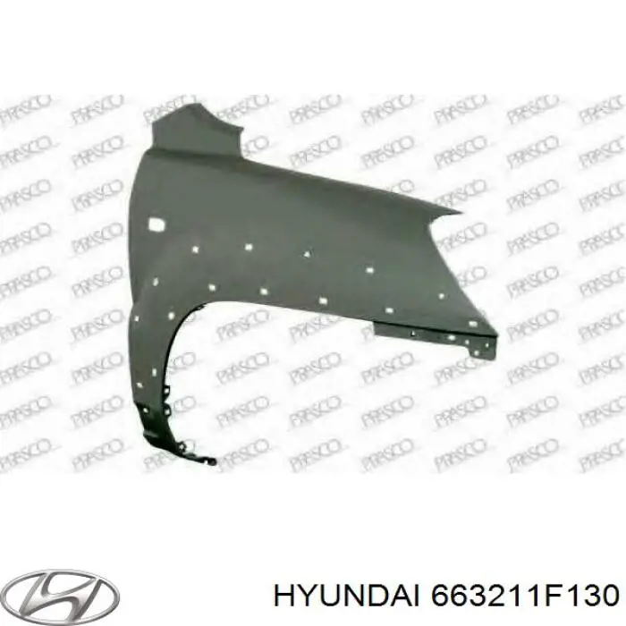 Боковая часть передняя правая Hyundai/Kia 663211F130 цена, от 53.26 USD