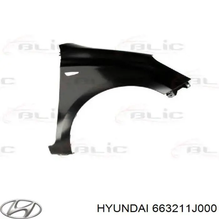663211J000 Hyundai/Kia крыло переднее правое