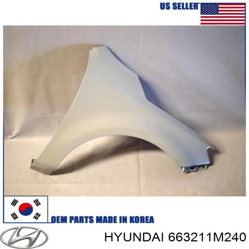 663211M240 Hyundai/Kia Переднее правое крыло