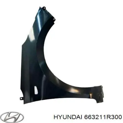 Крыло переднее правое Hyundai/Kia 663211R300