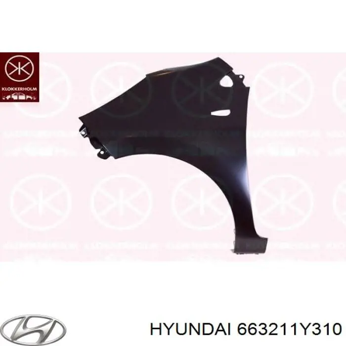 Купить 663211Y300 Hyundai/Kia Крыло переднее правое