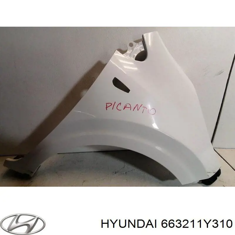 Крыло переднее правое 663211Y300 Hyundai/Kia