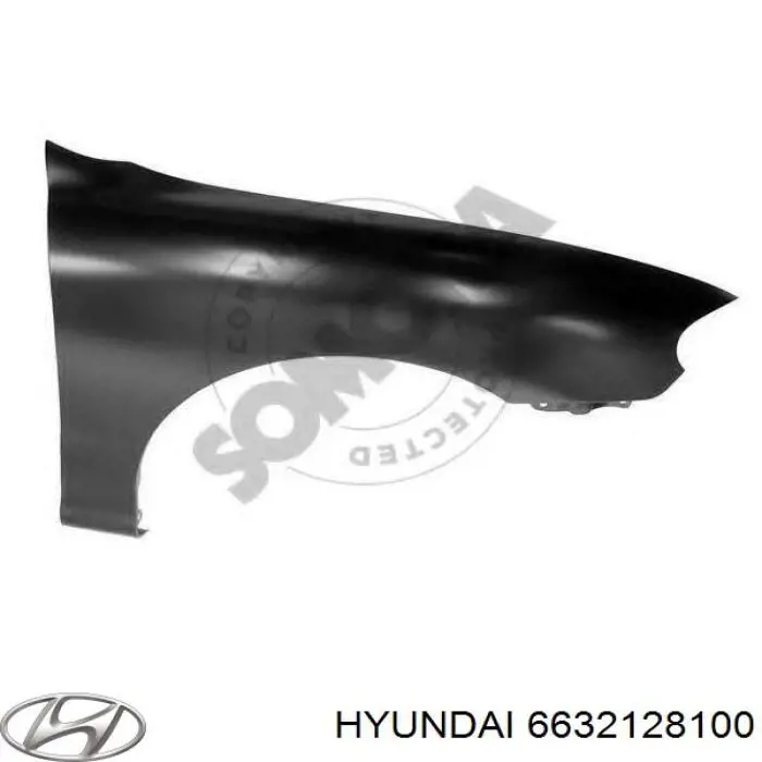 6632128100 Hyundai/Kia Переднее правое крыло