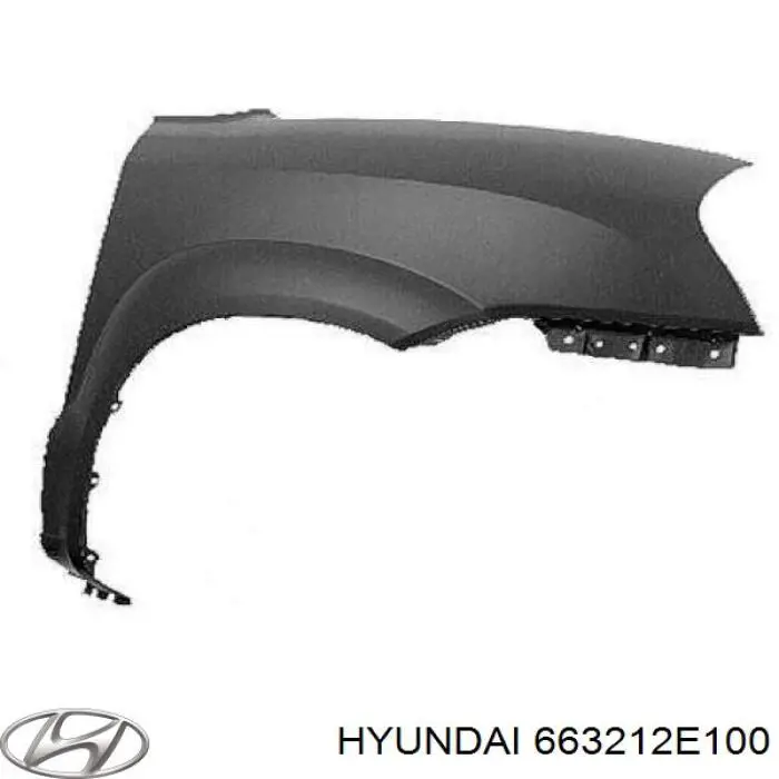 663212E100 Hyundai/Kia pára-lama dianteiro direito