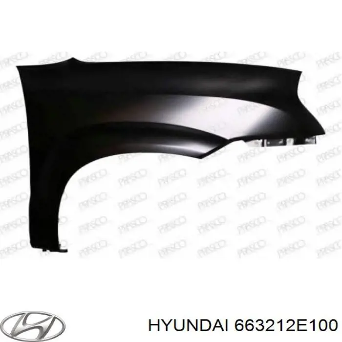 Купить 663212E100 Hyundai/Kia Крыло переднее правое