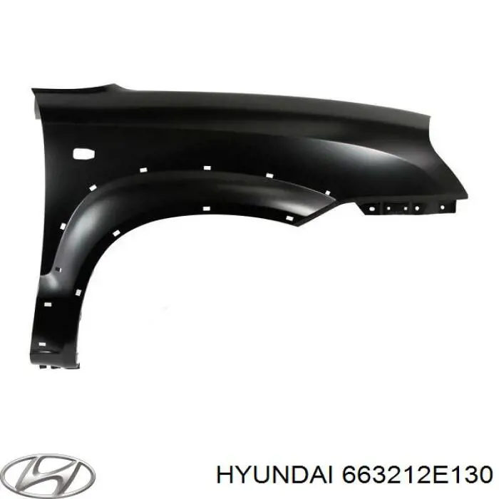 663212E130 Hyundai/Kia крыло переднее правое