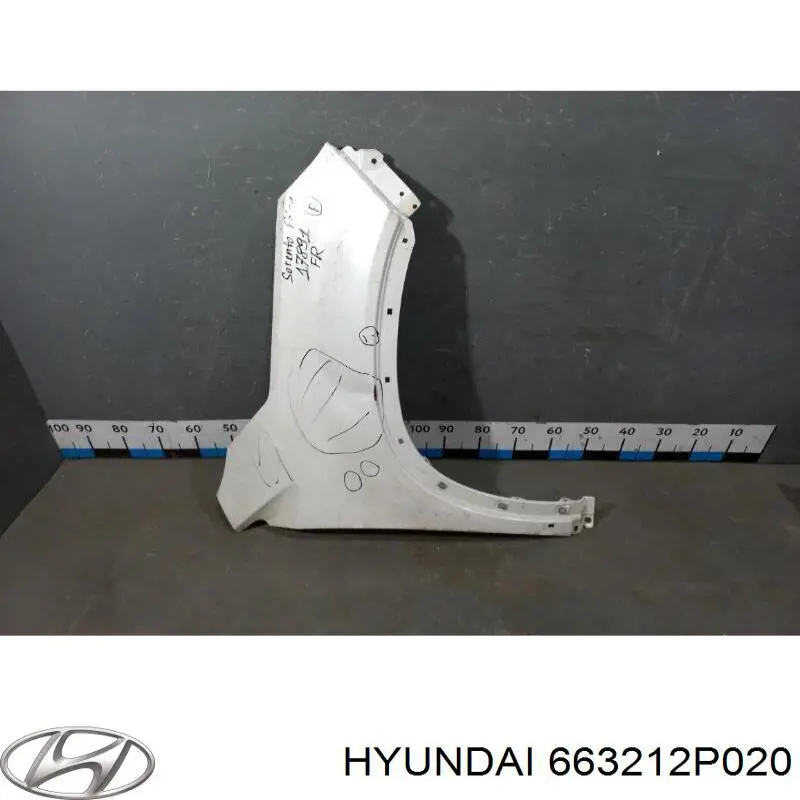 Купить 663212P020 Hyundai/Kia Крыло переднее правое