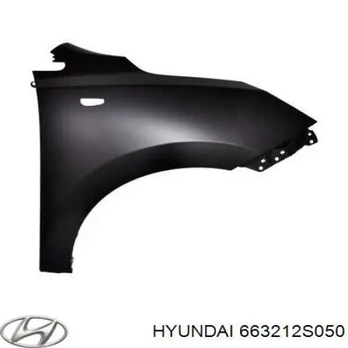 663212S050 Hyundai/Kia pára-lama dianteiro direito
