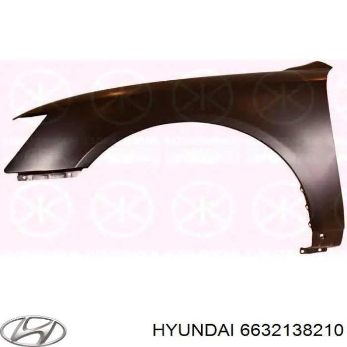 Pára-lama dianteiro direito para Hyundai Sonata (EF)