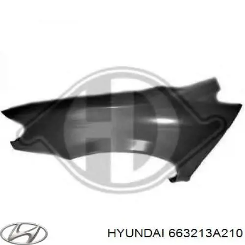 Крыло переднее правое 663213A210 Hyundai/Kia