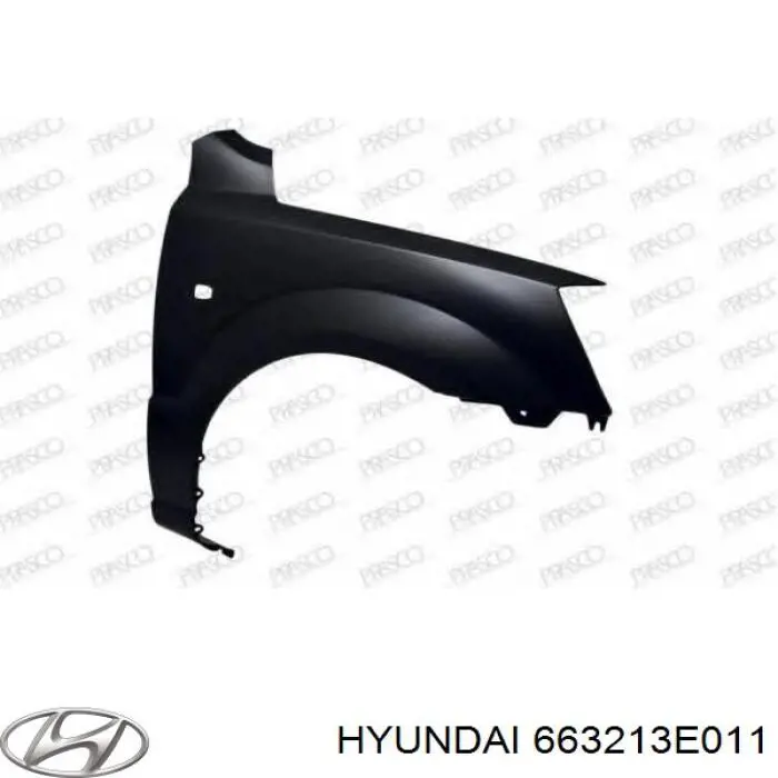 Купить 663213E011 Hyundai/Kia Крыло переднее правое