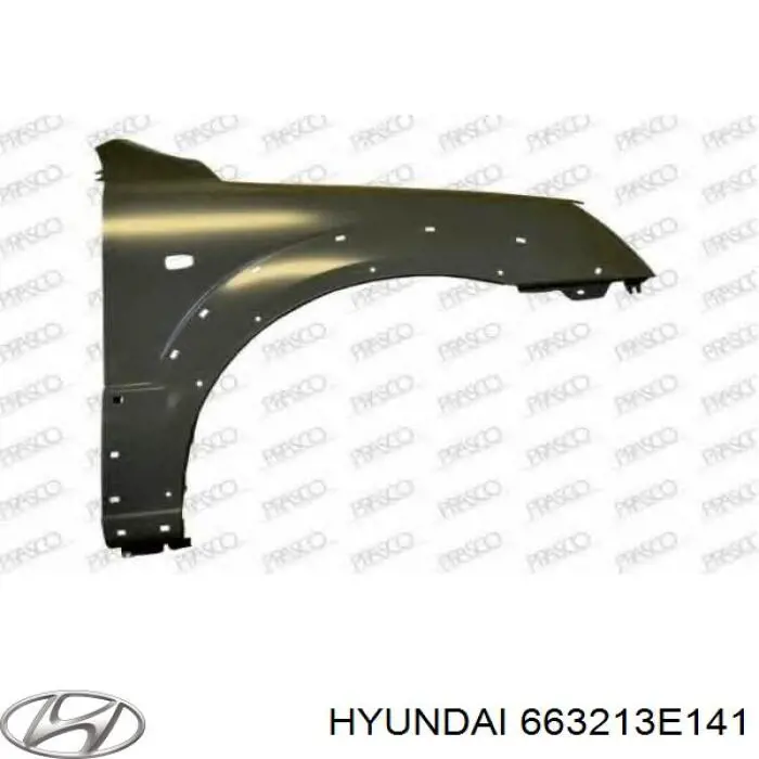 Боковая часть передняя правая Hyundai/Kia 663213E141 цена, от 25.34 USD