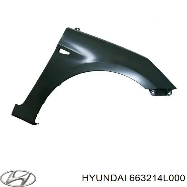 Крыло переднее на Hyundai Solaris SBR11 (Хундай Соларис)