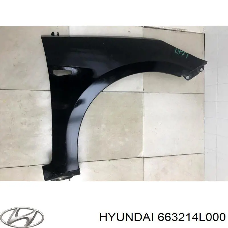 663214L000 Hyundai/Kia Переднее правое крыло
