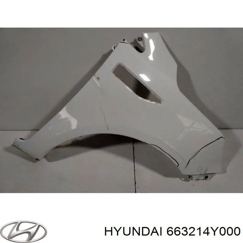 Крыло переднее правое 663214Y000 Hyundai/Kia
