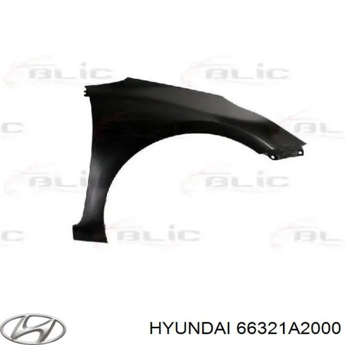 66321A2000 Hyundai/Kia крыло переднее правое