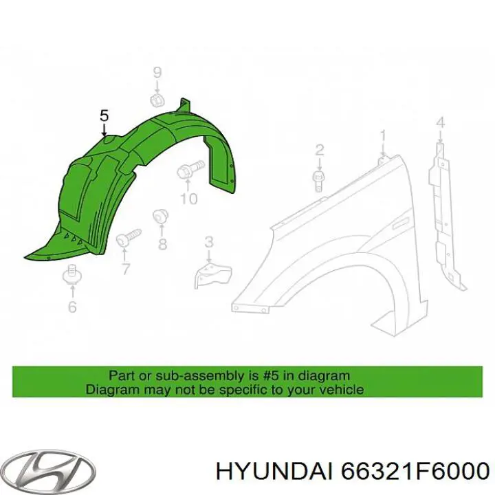66321F6000 Hyundai/Kia