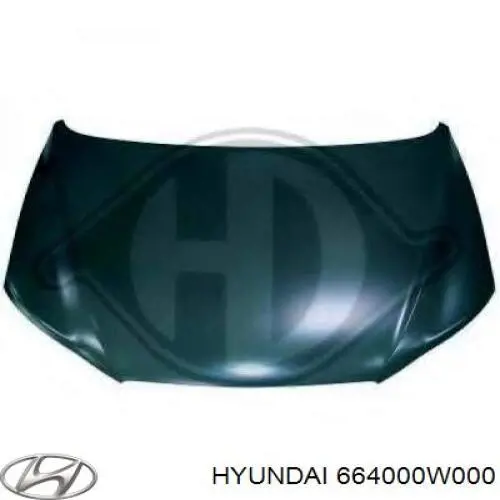 664000W000 Hyundai/Kia капот