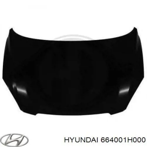 Капот Hyundai/Kia 664001H000