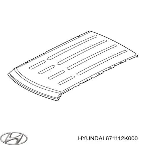 671112K000 Hyundai/Kia крыша