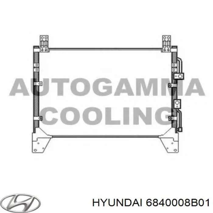 Конденсатор кондиционера Hyundai/Kia 6840008B01 цена, от 337.89 USD