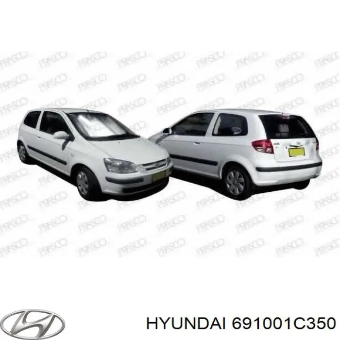Купить 691001C350 Hyundai/Kia Панель задняя, багажного отсека
