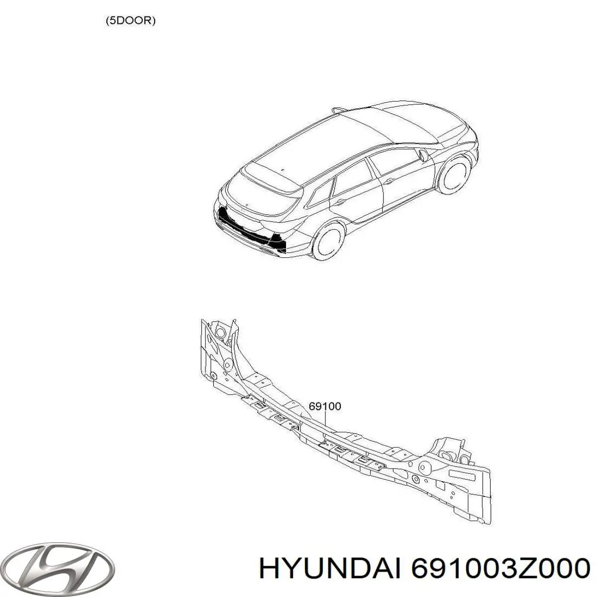 Перегородка Hyundai/Kia 691003Z000 цена, от 275221.28 USD
