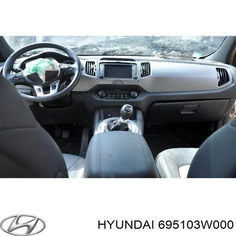 Лючок бензобака 695103W000 Hyundai/Kia