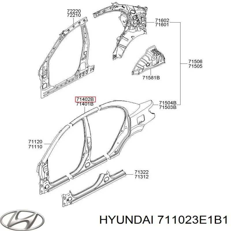  Стойка кузова KIA Sorento 