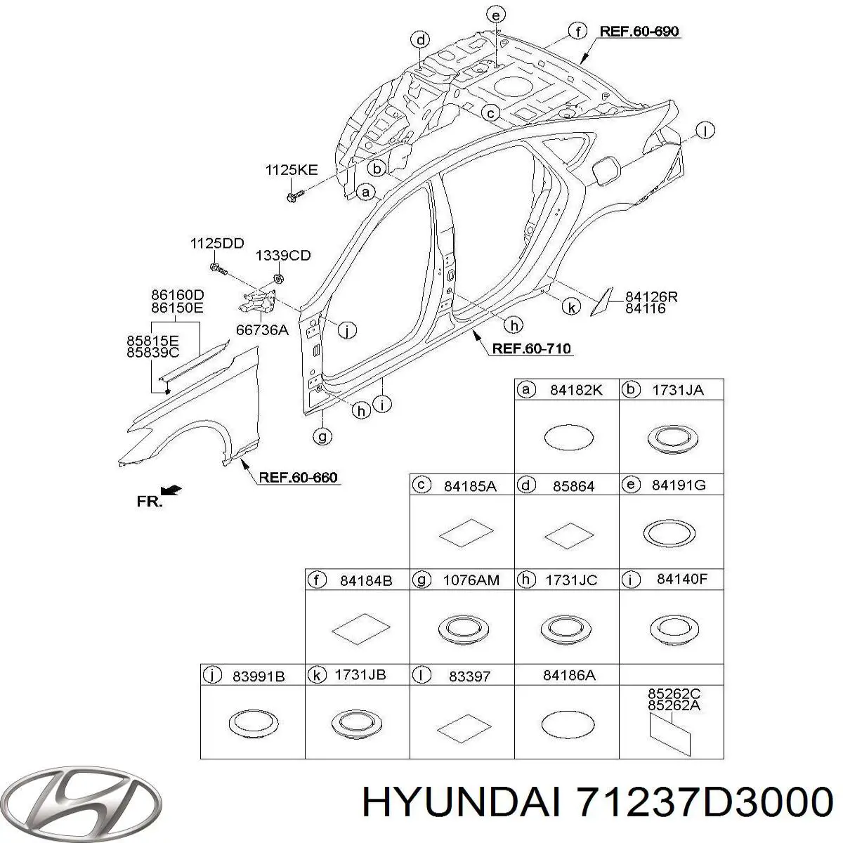  71237D3000 Hyundai/Kia