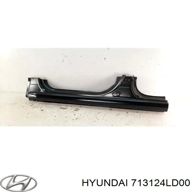 Порог внешний левый на Hyundai SOLARIS SBR11