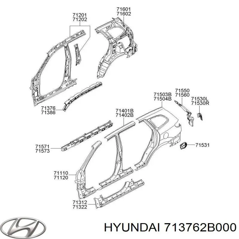  Hyundai/Kia 713762B000 цена, от  USD