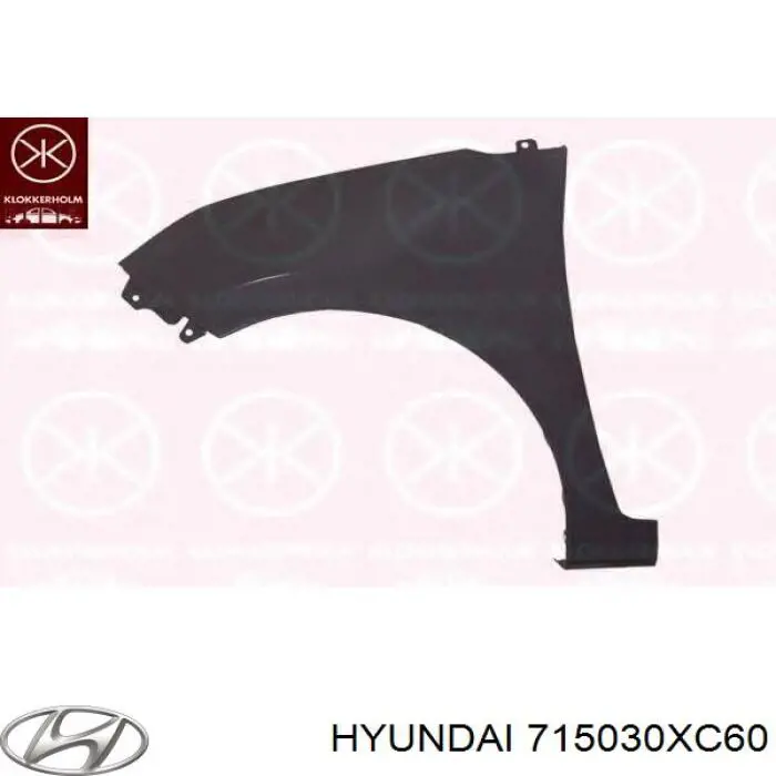 715030XC60 Hyundai/Kia крыло заднее левое