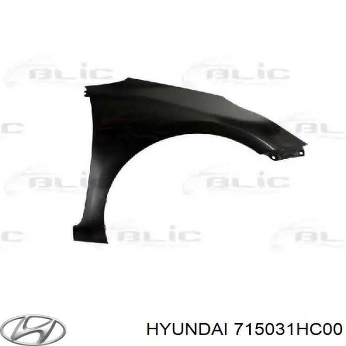 Крыло заднее левое 715031HC00 Hyundai/Kia