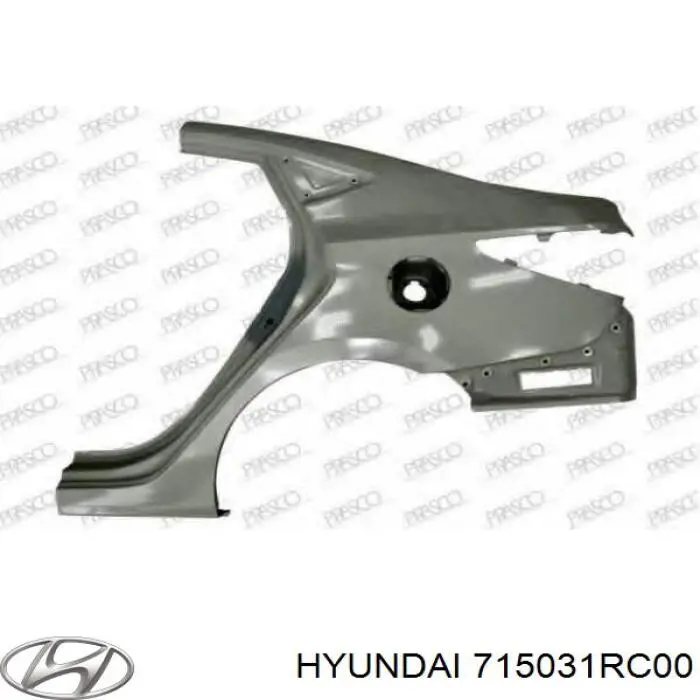 Крыло заднее правое на Hyundai Accent SB