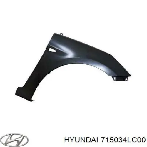 Крыло заднее левое HYUNDAI 715034LC00