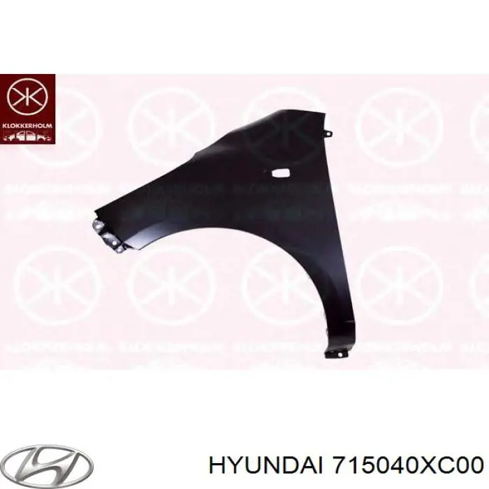Pára-lama traseiro direito para Hyundai I10 (PA)