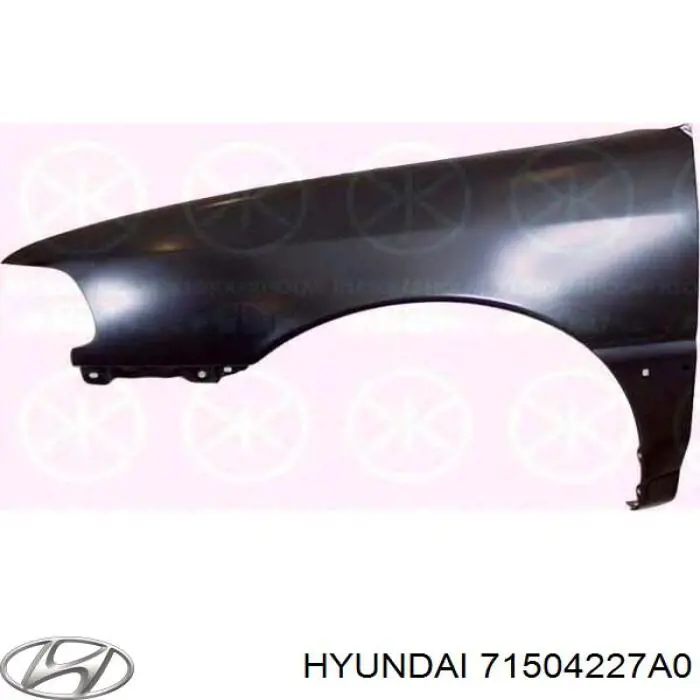 Крыло заднее правое 71504227A0 Hyundai/Kia