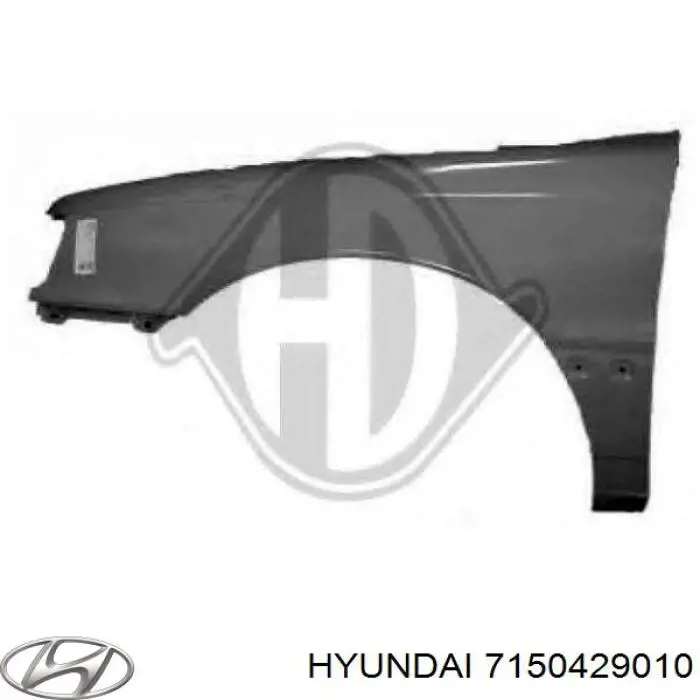 Крыло заднее правое 7150429010 Hyundai/Kia