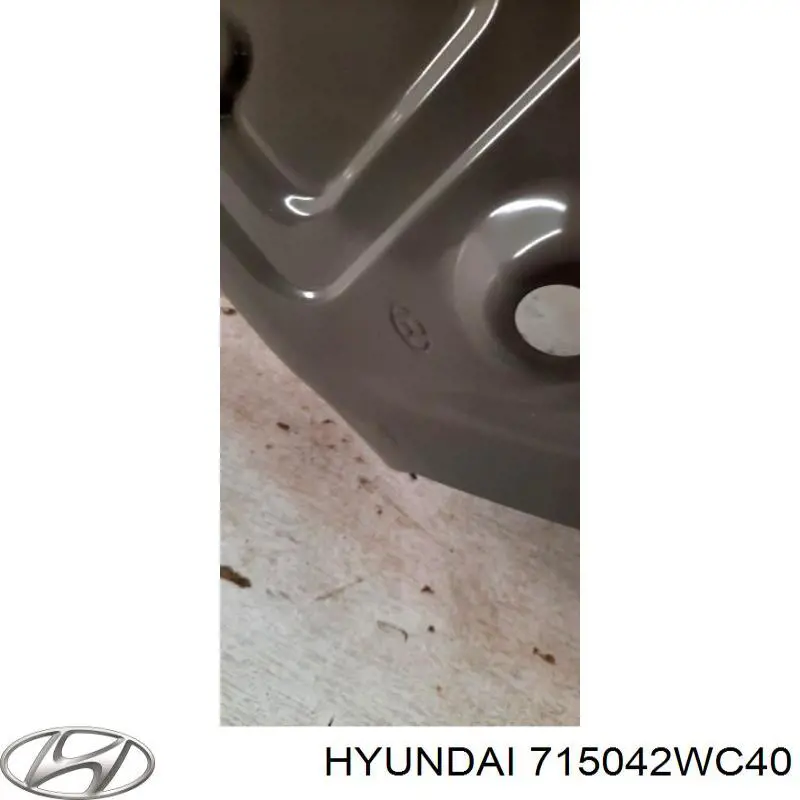 715042WC40 Hyundai/Kia Крыло заднее правое