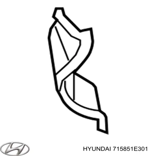 Панель крепления задних фонарей 715851E301 Hyundai/Kia